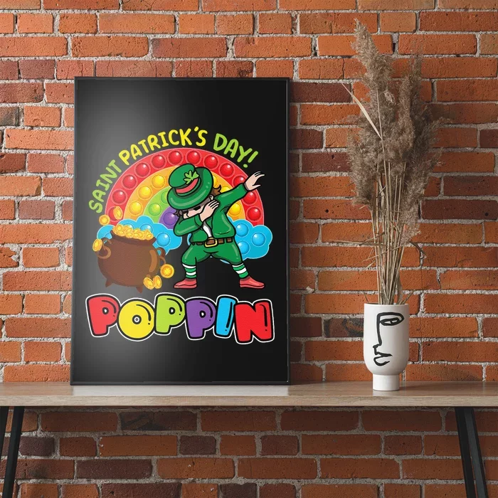 St. Patrick's Day Poppin' Pop It Rainbow Leprechaun Poster