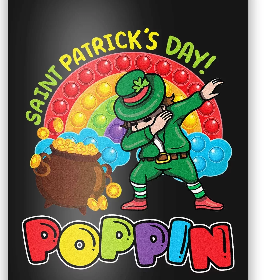 St. Patrick's Day Poppin' Pop It Rainbow Leprechaun Poster