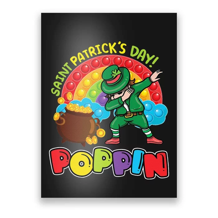 St. Patrick's Day Poppin' Pop It Rainbow Leprechaun Poster