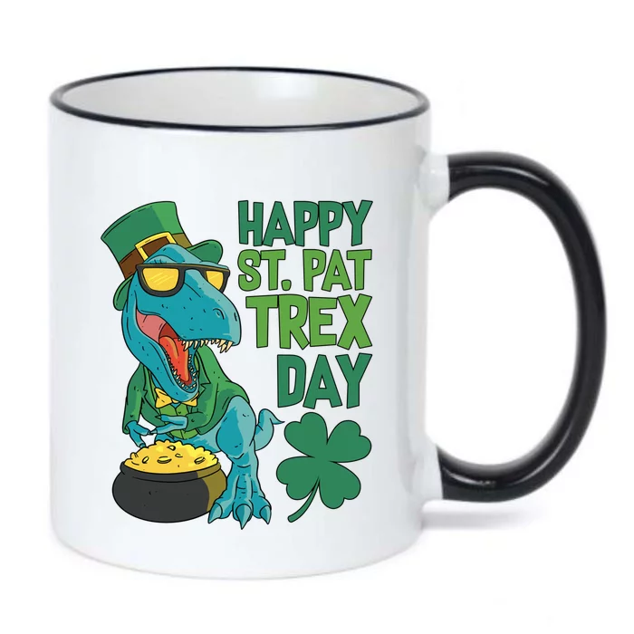 St Patrick's Day Happy St Patcute Giftrex Day Tcute Giftrex Dinosaur Cute Gift Black Color Changing Mug