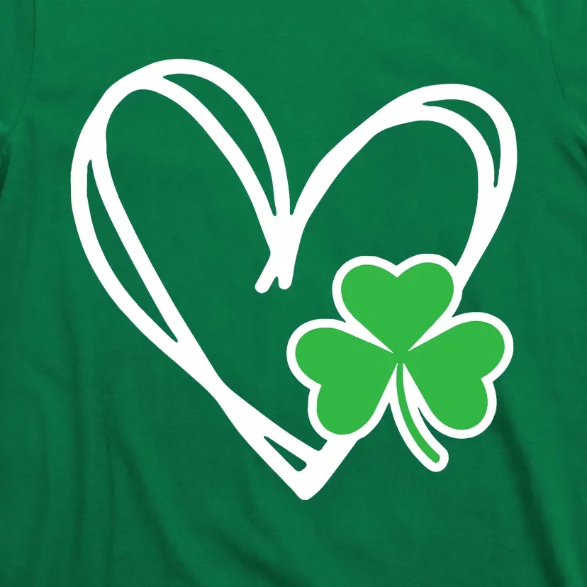 St Patricks Day Shirts Heart Shamrock Irish T-Shirt