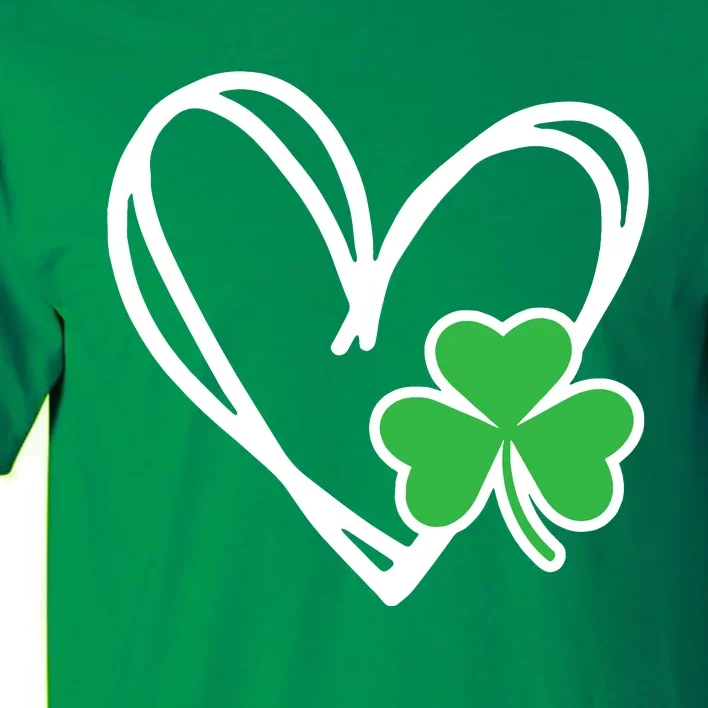 St Patricks Day Shirts Heart Shamrock Irish Tall T-Shirt