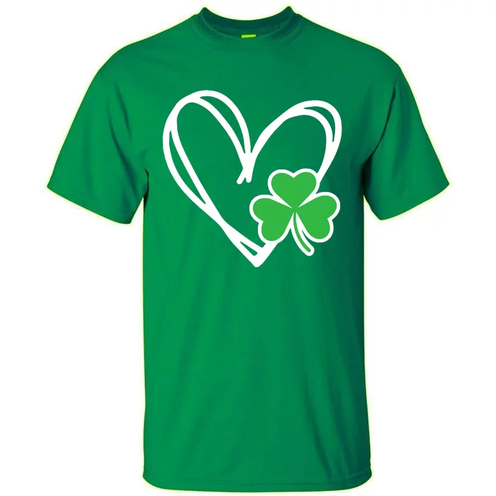 St Patricks Day Shirts Heart Shamrock Irish Tall T-Shirt