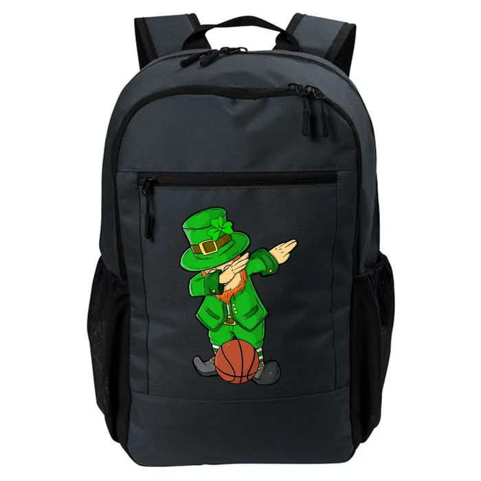 St Patricks Day Dabbing Leprechaun Funny Basketball Lover Gift Daily Commute Backpack