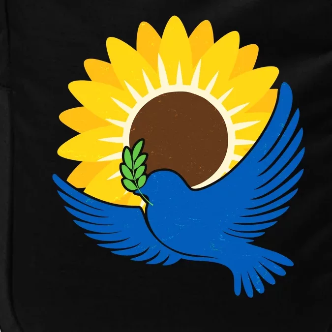 Sunflower Peace Dove Stand With Ukraine End The War Impact Tech Backpack