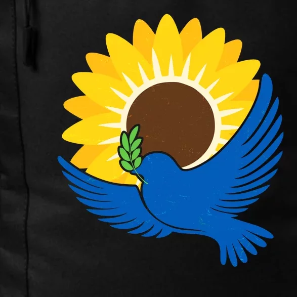 Sunflower Peace Dove Stand With Ukraine End The War Daily Commute Backpack