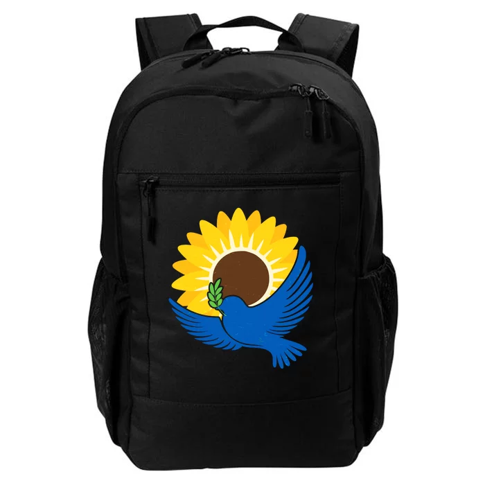 Sunflower Peace Dove Stand With Ukraine End The War Daily Commute Backpack