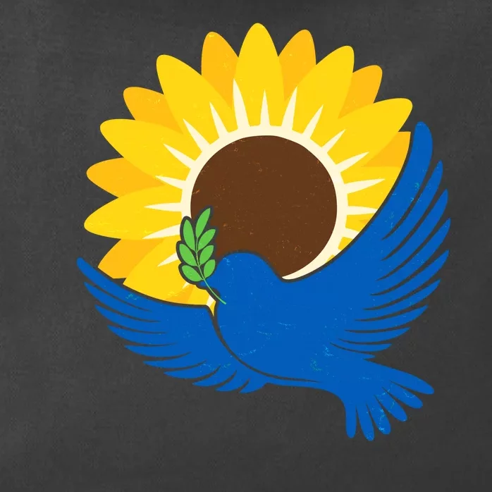 Sunflower Peace Dove Stand With Ukraine End The War Zip Tote Bag