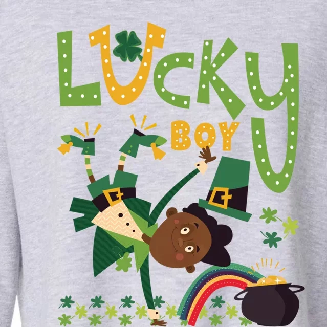 St Patricks Day Gift African Lucky Gift Cute Gift Cropped Pullover Crew