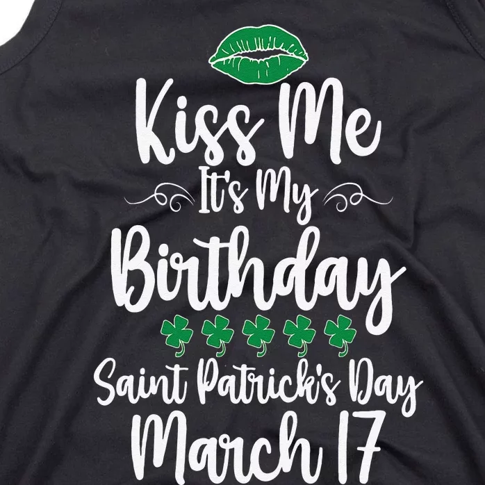 Saint Patrick's Day March Born Irish Birthday Tank Top