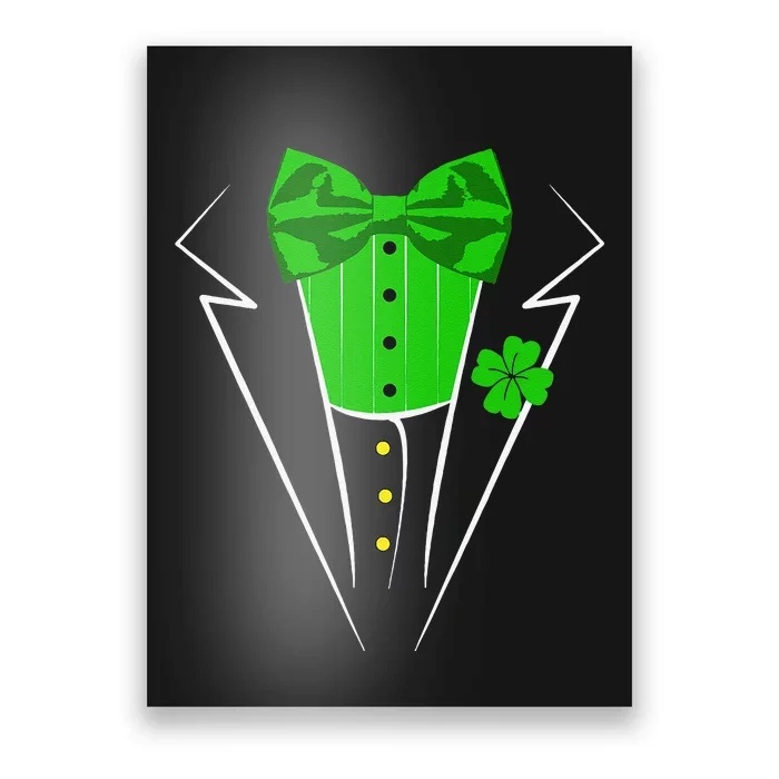 Saint Patrick's Day Irish Funny Tuxedo Costume Pub Poster