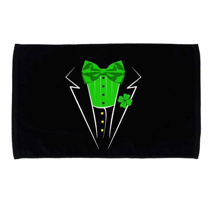 Saint Patrick's Day Irish Funny Tuxedo Costume Pub Microfiber Hand Towel