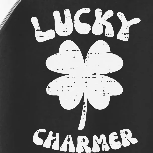 St Patricks Day Lucky Charmer Shamrock Saint Toddler Fine Jersey T-Shirt