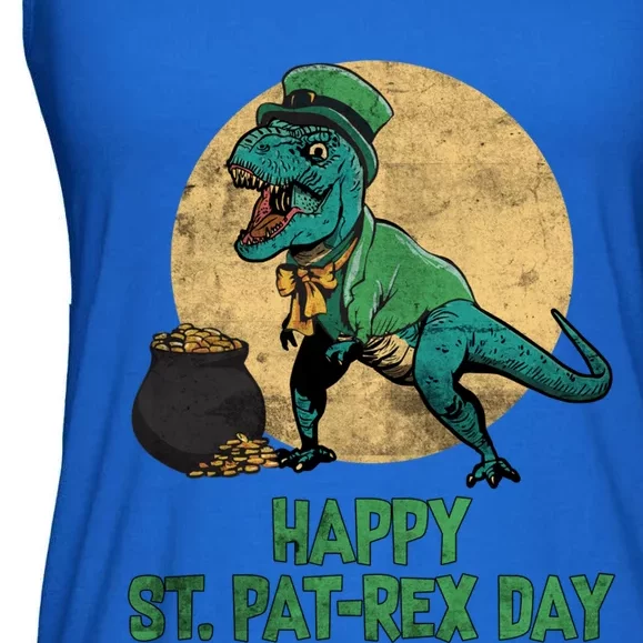 St Patrick's Day Happy St Patgreat Giftrex Day Tgreat Giftrex Dinosaur Gift Ladies Essential Flowy Tank