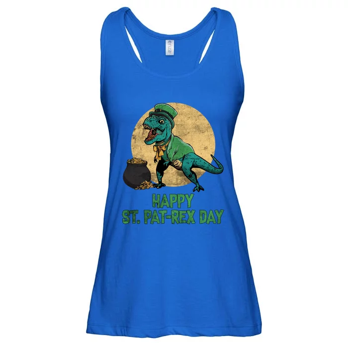 St Patrick's Day Happy St Patgreat Giftrex Day Tgreat Giftrex Dinosaur Gift Ladies Essential Flowy Tank