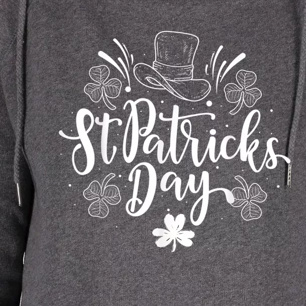 St Patricks Day Celebration Womens Funnel Neck Pullover Hood