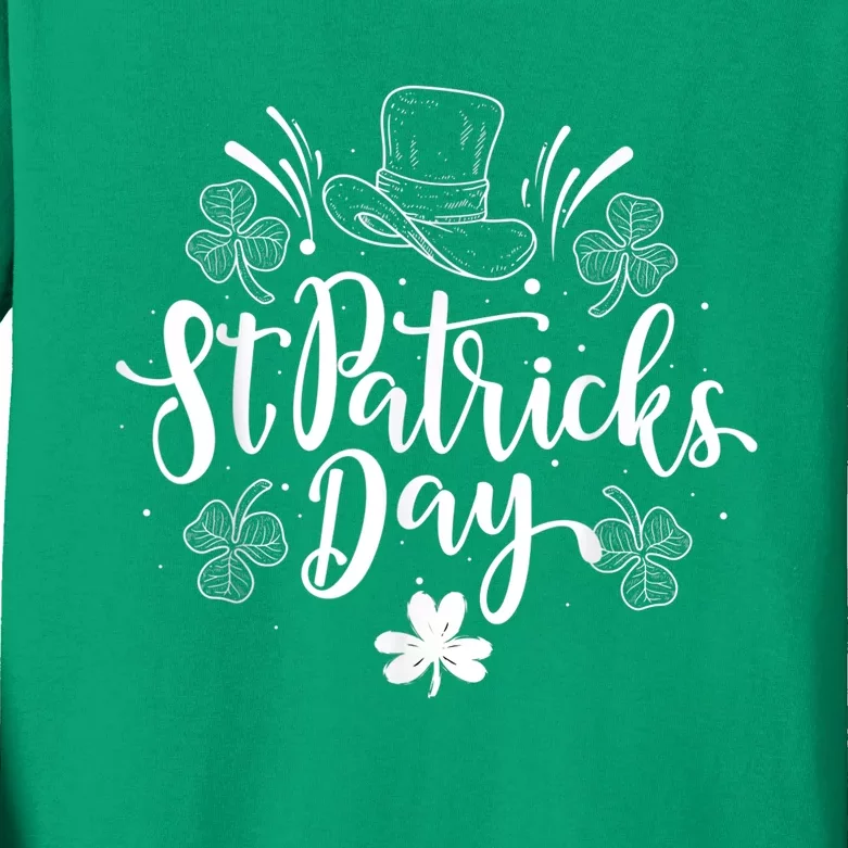 St Patricks Day Celebration Kids Long Sleeve Shirt