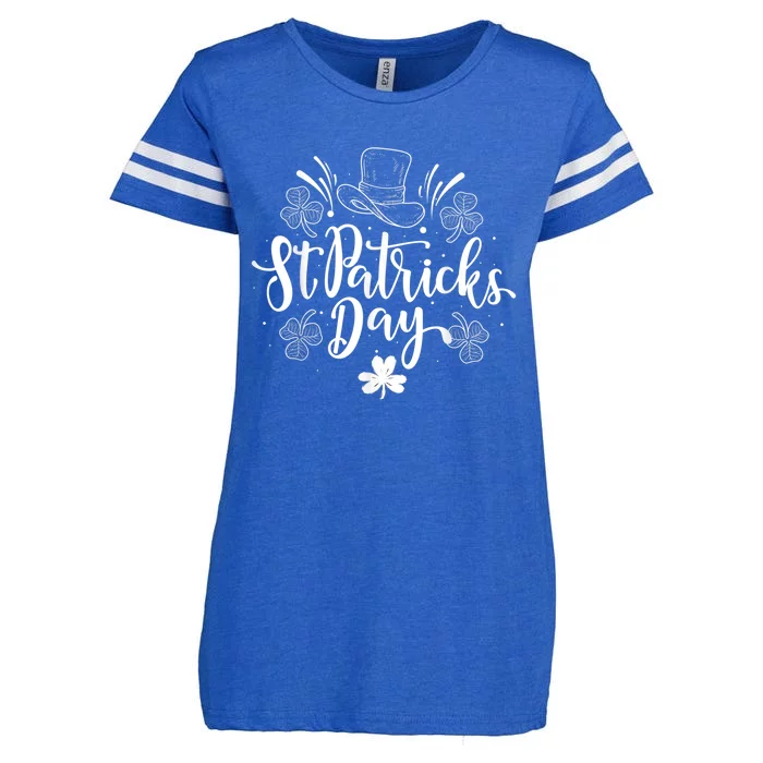 St Patricks Day Celebration Enza Ladies Jersey Football T-Shirt