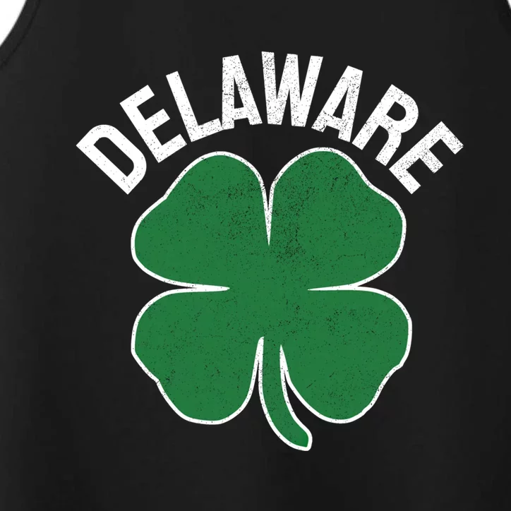 St Patricks Day Shamrock Delaware Irish Saint Paddys Gift Performance Tank