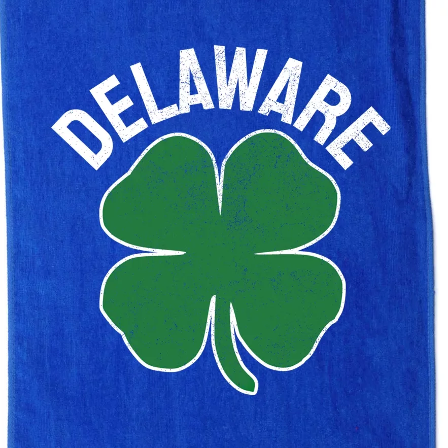 St Patricks Day Shamrock Delaware Irish Saint Paddys Gift Platinum Collection Golf Towel