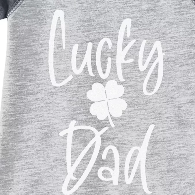 Saint Patrick's Day Shamrock Lucky Dad Father's Day Infant Baby Jersey Bodysuit