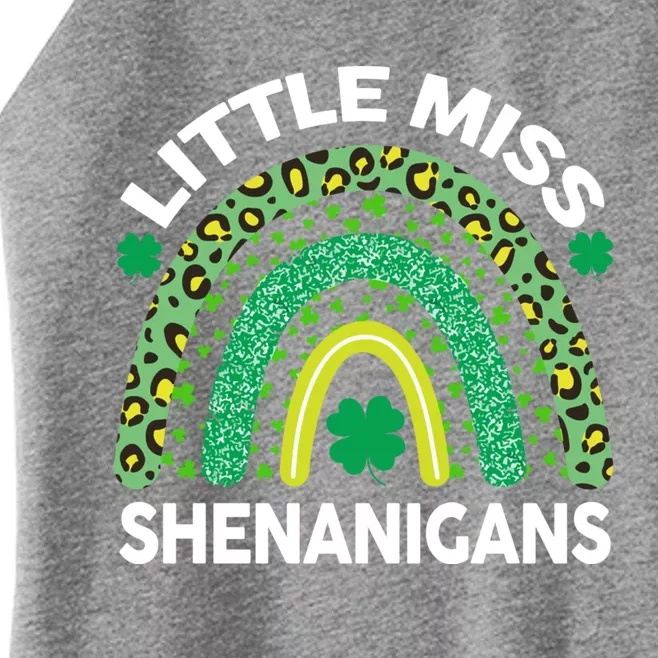 St Patricks Day Little Miss Shenanigans Gift Women’s Perfect Tri Rocker Tank