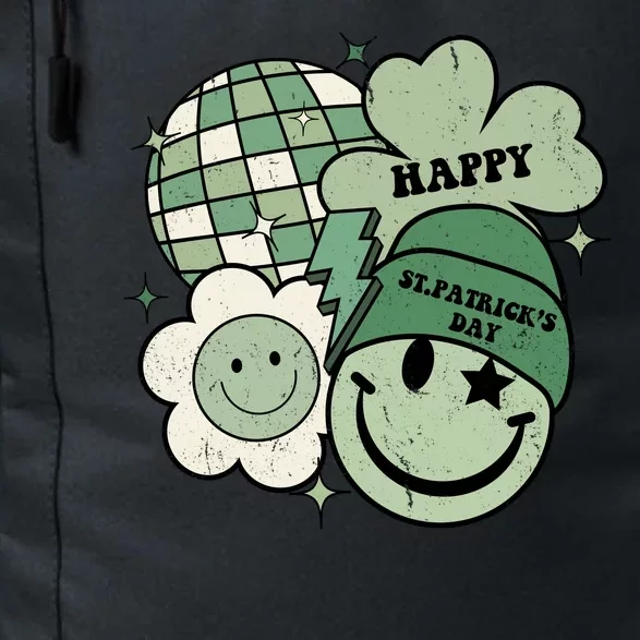 St Patricks Day Retro Smile Disco Party Daily Commute Backpack