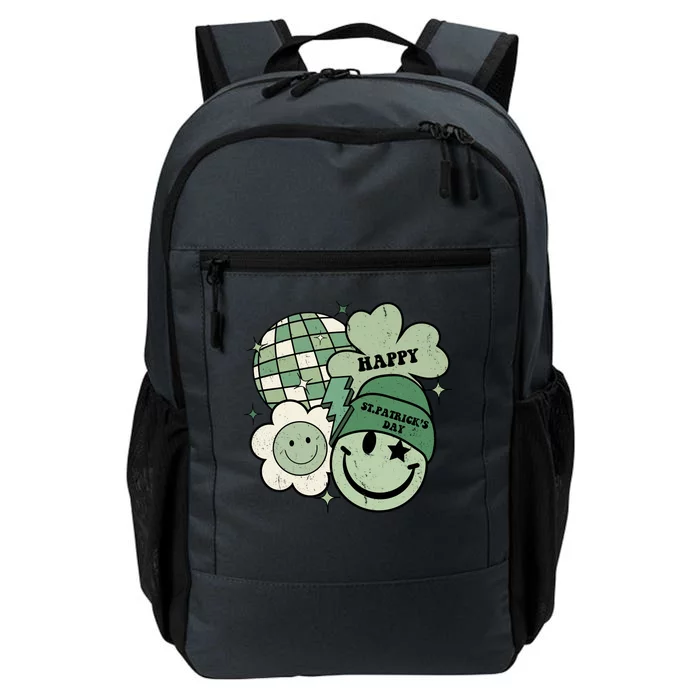 St Patricks Day Retro Smile Disco Party Daily Commute Backpack