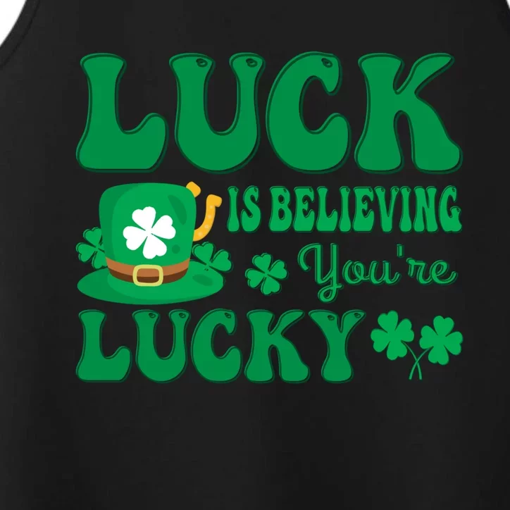 St Patricks Day Believing Gift Performance Tank