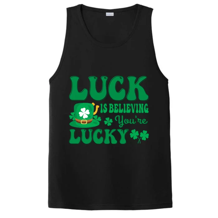 St Patricks Day Believing Gift Performance Tank