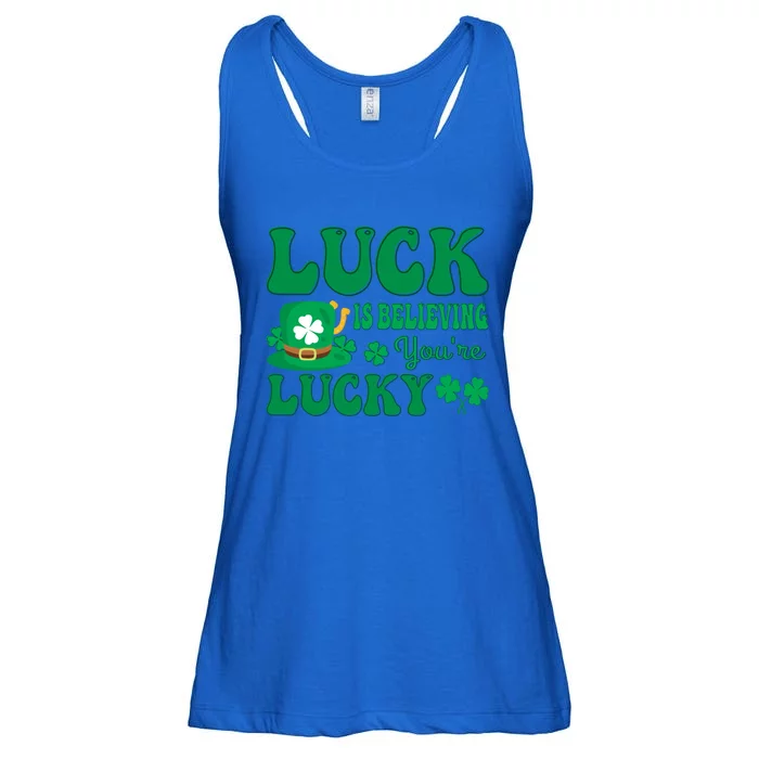 St Patricks Day Believing Gift Ladies Essential Flowy Tank