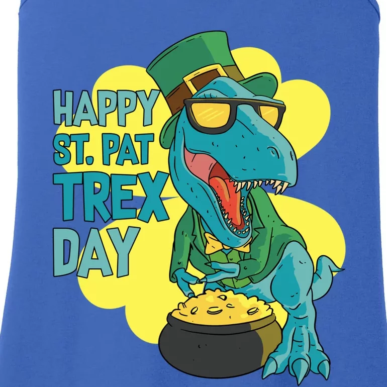 St Patrick's Day Happy St Patfunny Giftrex Day Tfunny Giftrex Dinosaur Gift Ladies Essential Tank