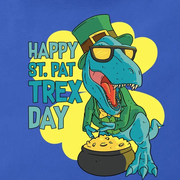 St Patrick's Day Happy St Patfunny Giftrex Day Tfunny Giftrex Dinosaur Gift Zip Tote Bag