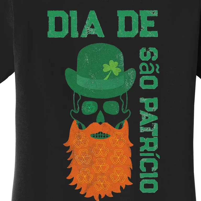 SAINT PATRICK'S DAY SKULL DESIGN Women's T-Shirt