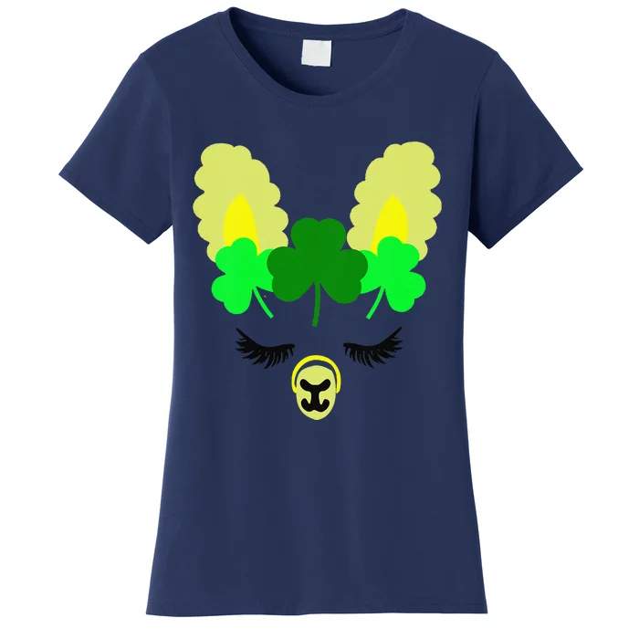 St Patricks Day Llama Women's T-Shirt