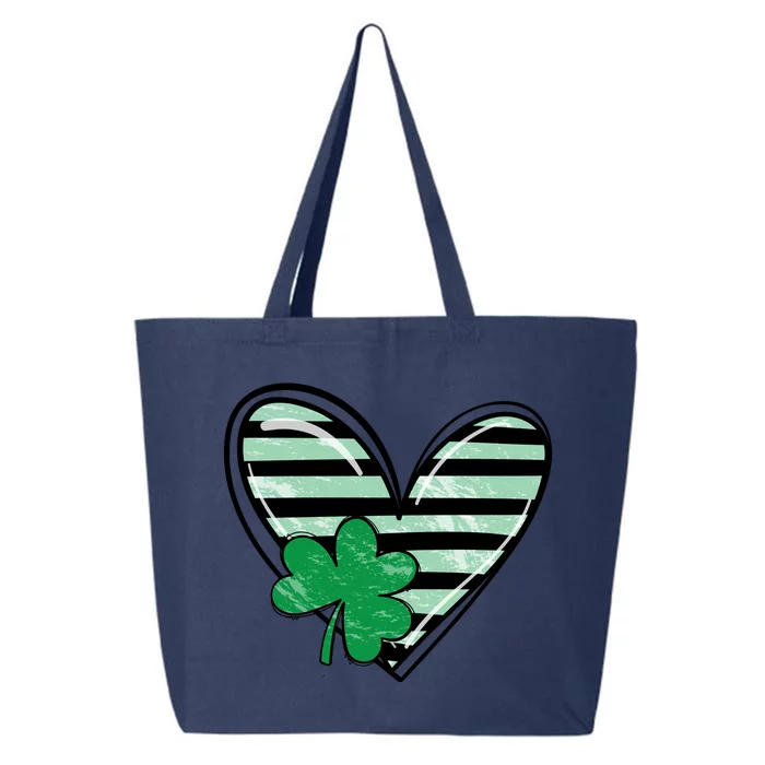 St Patrick's Day Clover Heart Holiday 25L Jumbo Tote