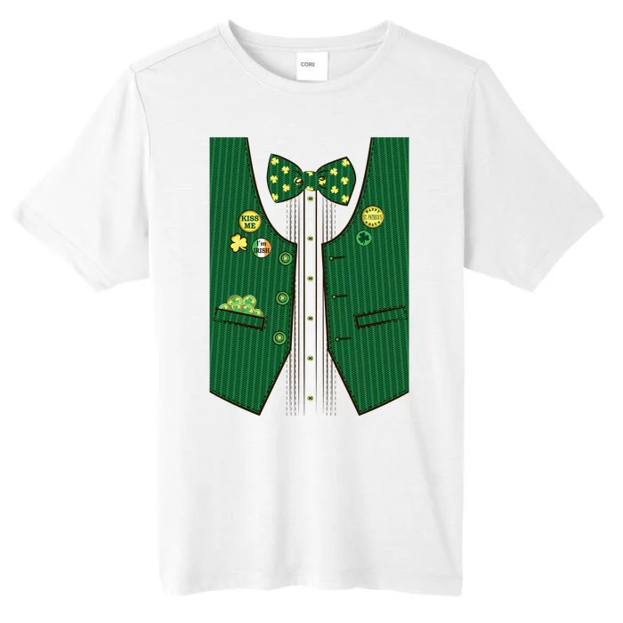 St Patricks Day Lucky Shamrock Vest Costume ChromaSoft Performance T-Shirt