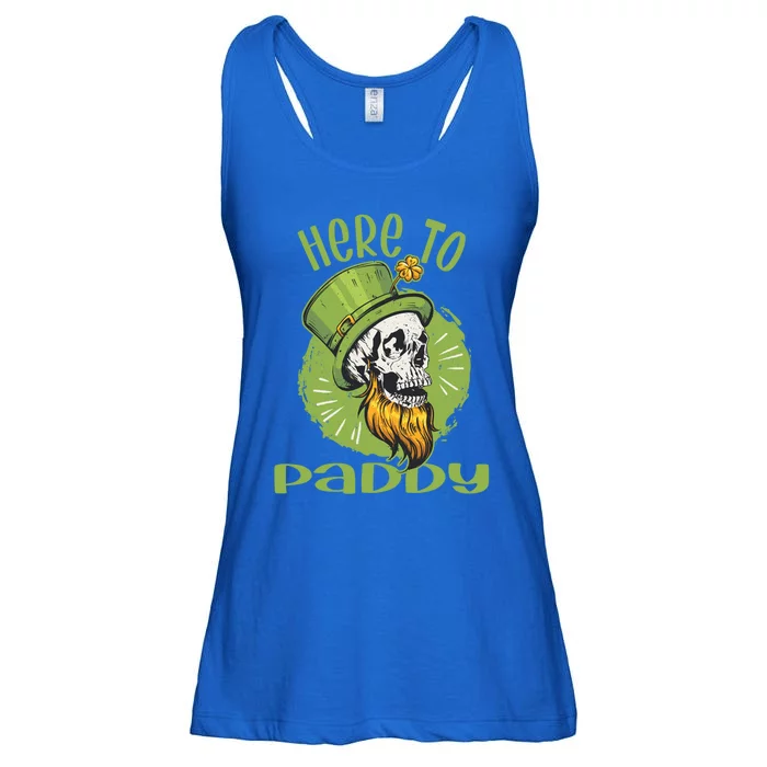 St Patrick's Day Irish Skull Here To Paddy Gift Ladies Essential Flowy Tank