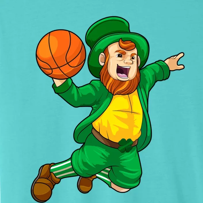 St Patricks Day Leprechaun Basketball Lucky Gift ChromaSoft Performance T-Shirt