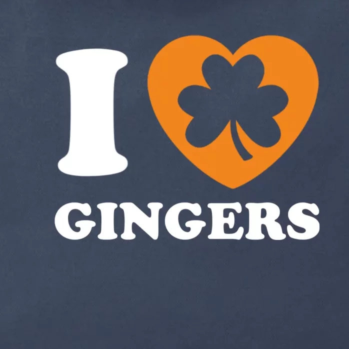 St Patricks Day Ginger Irish Pride I Love Gingers Redhead Zip Tote Bag