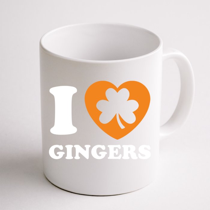 St Patricks Day Ginger Irish Pride I Love Gingers Redhead Front & Back Coffee Mug