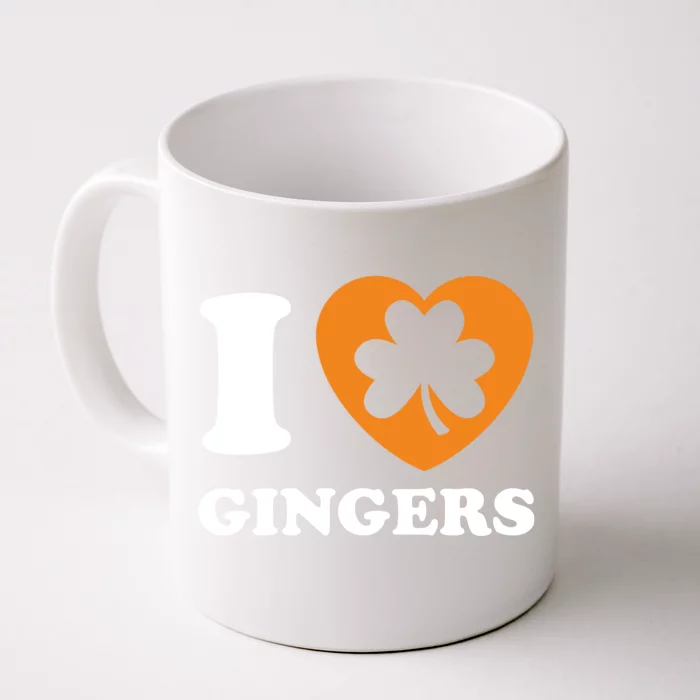 St Patricks Day Ginger Irish Pride I Love Gingers Redhead Front & Back Coffee Mug