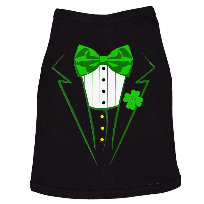 Saint Patrick's Day Suit Tuxedo Costume Design Party Outfit Doggie Tank