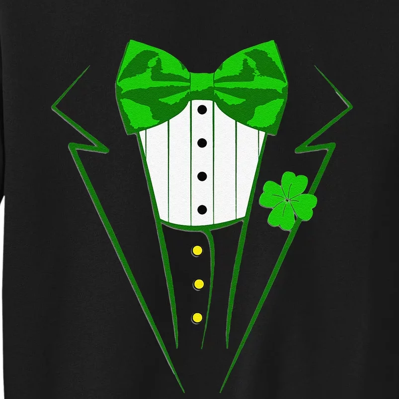 Saint Patrick's Day Suit Tuxedo Costume Design Party Outfit Tall Sweatshirt