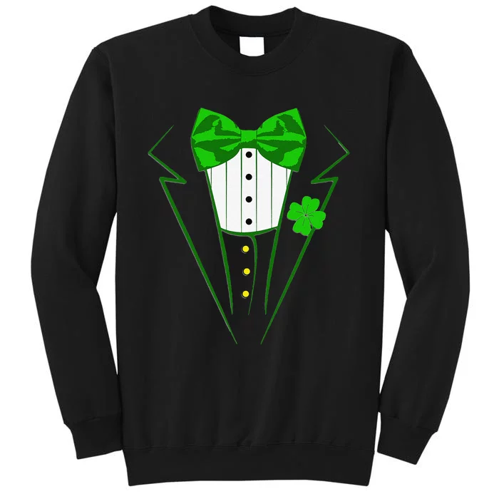 Saint Patrick's Day Suit Tuxedo Costume Design Party Outfit Tall Sweatshirt