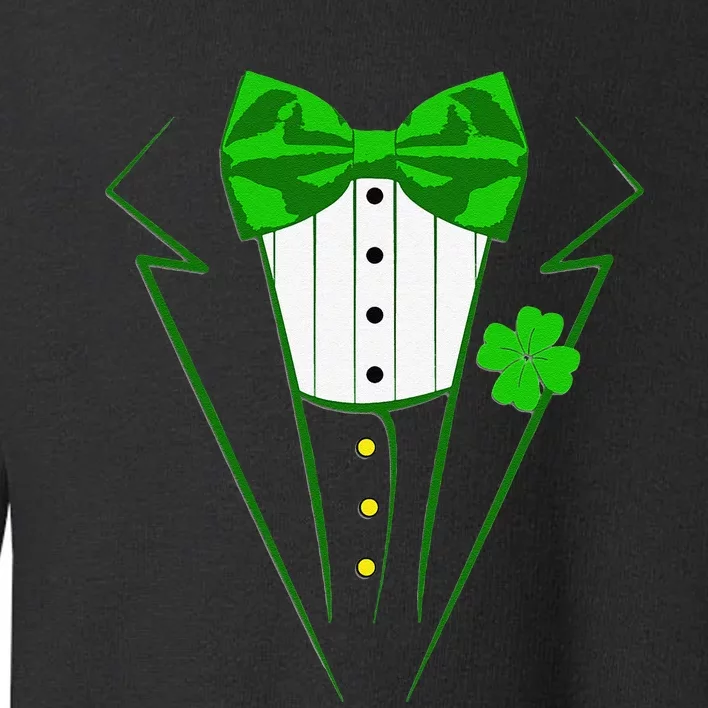 Saint Patrick's Day Suit Tuxedo Costume Design Party Outfit Toddler Sweatshirt