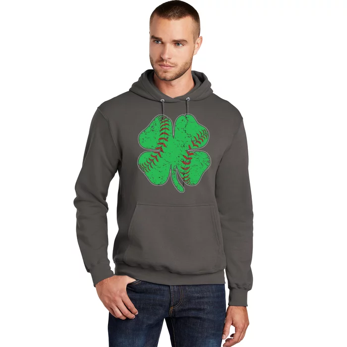 St Patrick's Day Baseball Catcher Pitcher Shamrock Hoodie