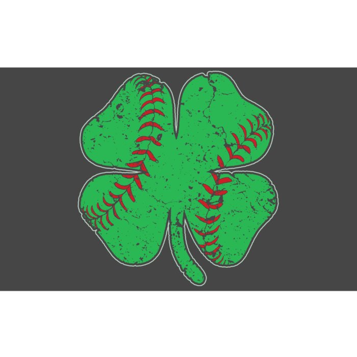 St Patrick's Day Baseball Catcher Pitcher Shamrock Bumper Sticker