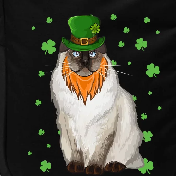 St Patricks Day Bir Cat Shamrock Gift Impact Tech Backpack