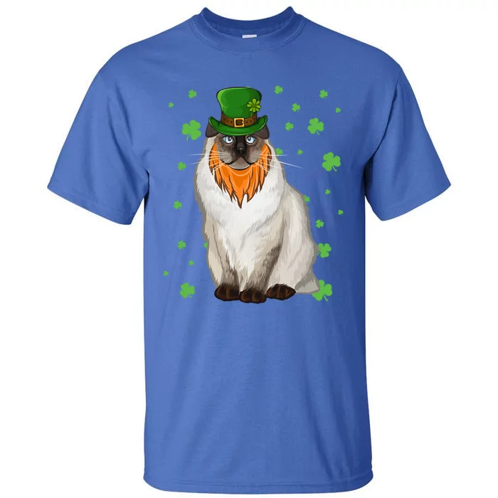 St Patricks Day Bir Cat Shamrock Gift Tall T-Shirt